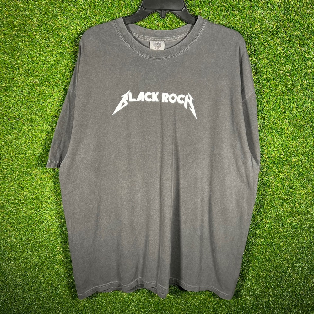 Comfort Colors Black Rock 15th Anniversary Tour T-Shirt Mens 2XL Faded‎ Black